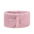 Pink Faux Fur Neck Warmer Winter Warm Solid Color Loop Scarf Infinity Soft Fluffy Muffler - Faux Rabbit Fur - Pink