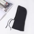 Σκούφος πλεκτός μπαλακλάβα κασκόλ ζεστός χειμώνας με κορδόνι προστασίας λαιμού - σκούρο γκρι