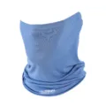 Masque de visage cyclisme en soie glacée d'été respirant protection solaire tour de cou sport - Bleu