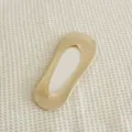 Chaussettes invisibles beiges pour femmes, protège-bas antidérapants fins pour l'été. - Taille unique / Chair