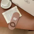 Chaussettes basses brodées de dessin animé pour femmes, fines et respirantes style marron. - Marron