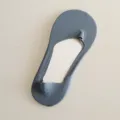 Women ice silk invisible socks low cut shallow mouth summer thin anti slip boat socks grey - One Size / Grey Blue