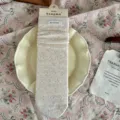 Chaussettes unies ajourées avec étiquette en tissu, jolies chaussettes d'été style coréen. - Taille unique / Avoine
