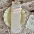 Solid color hollow-out clover knit stack socks for women, vintage style summer thin crew socks. - One Size / Light Pink