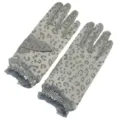 Femmes Été Imprimé Léopard Gants Dentelle Maille Élégants Protection Solaire Fête Gants - Taille unique (emballage sur carte) / Gris
