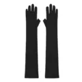 Gants de protection solaire longs noirs femme anti-UV manches bras sport en plein air - Noir
