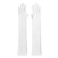 Manches longues de protection solaire blanches pour femmes, couvre-bras d'été respirants. - Blanc