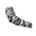 Detail view of the camo arm sun protection sleeve, breathable fabric, outdoor sports gear. - One Size / Navy Blue