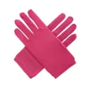 Pinkfarbene elastische Stoffhandschuhe fuer Damen, bequemes Partykostuem Zubehoer. - 20cm / Fuchsia