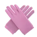 Rosa elastische Stoffhandschuhe, elegantes Accessoire für Party und Alltagskleidung. - 20cm / Rosa