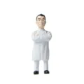 Miniatur Arzt Figur medizinisches Personal Diorama Modell Schreibtisch Ornament Harz Spielzeug - Alter Arzt für Traditionelle Chinesische Medizin / Einzelpreis