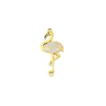 Goldenes Titanstahl Flamingo Verbender Anhänger für DIY handgemachte Schmuck Halskette und Ohrringe - 6 Flamingo