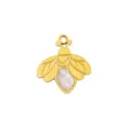Goldener Titanstahl Insekten Anhänger Perle Einlage DIY Halskette Schmuck Zubehör Teil. - 16 Glühwürmchen