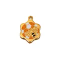 Titanstahl Bienen Wabe Gold Anhänger DIY Halskette Ohrringe handgemachter Schmuck - 32 Honigbiene