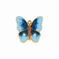 Blauer Schmetterling Emaillierter Gold Anhänger Titanstahl DIY Schmuck Accessoires - Blauer Schmetterling (42)