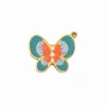 Titanstahl Emaillierter Schmetterling Anhänger DIY Halskette Ohrring Handgemachter Schmuck Gold - Mehrfarbiger Schmetterling (43)
