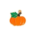 Cute pumpkin enamel pendant charm for DIY jewelry making, perfect autumn accessory. - 2 Large Pumpkin