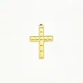 Gouden roestvrijstalen kruis hanger bedel voor DIY handgemaakte sieraden ketting armband - Geruit Kruis / 5 Stuks / Goud