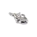 Pendentif Baleine en Acier Inoxydable Animal Marin DIY Charme Collier Bracelet Accessoire - Requin aux Dents Aiguisées (8)
