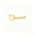 Gold Mama Heart Metal DIY Jewelry Pendant Charm for Mother's Day Necklace Bracelet - Heart Mama