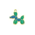 Balloon dog metal enamel pendant DIY charm for handmade bracelet necklace jewelry making. - Balloon Dog