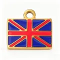 Επιχρυσωμένο ανοξείδωτο ατσάλι με σημαία UK Union Jack σμάλτο για κοσμήματα DIY. - H.V.