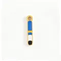 Stainless steel colorful enamel cigarette pendant charm DIY handmade jewelry accessory - Blue Cigarette