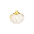 Gold eingefasster unregelmässiger Perlmutt Anhänger DIY Halskette Schmuck Zubehör Charm - Weißes Perlmutt Muschel
