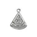 Silver metal fruit slice pendant DIY charm accessory for necklace bracelet jewelry making. - Watermelon Slice
