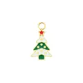 Christmas tree titanium steel DIY pendant charm for handmade necklace bracelet jewelry accessories - White Green Christmas Tree Pendant