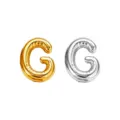 Goud Zilver Kleur Letter G Hanger Titanium Staal DIY Ketting Telefoon Ketting Accessoire - Letter G