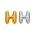 Goud en zilver letter H hanger roestvrij staal DIY handgemaakte ketting accessoires - Letter H