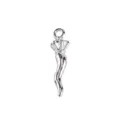 Silver cornicello horn pendant charm for DIY bracelet necklace jewelry accessories. - Diamond Shape Chili