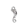 Pendentif charm sirène dauphin en acier inoxydable pour collier bracelet DIY bijoux - 16 Petit poisson à double trou