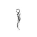 Silver chili pepper charm pendant for DIY bracelet necklace making accessories stylish - Small Chili
