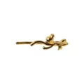 Golden bow hairpin, stylish metallic hair clip, elegant fashion hair accessory variant. - Bowknot Barrette