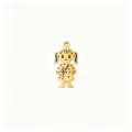 Gold tone little girl charm pendant DIY jewelry accessory for Mother's Day love gift - Girls