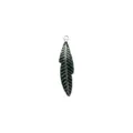 Stylish stainless steel feather pendant DIY handmade necklace bracelet accessories. - 14 Steel Color Feather
