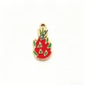 Stainless steel dragon fruit enamel charm pendant DIY handmade jewelry making accessory variant - Fruit / S