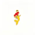 Stainless steel mermaid pendant enamel DIY jewelry making bracelet necklace accessory - 16 Mermaid