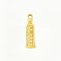 Gold tower charm pendant DIY jewelry making stainless steel necklace bracelet accessory - London Big Ben