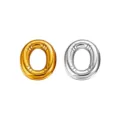 Titaanstaal goud zilver pufferige letter O hanger DIY ketting telefoon ketting accessoires. - Letter O