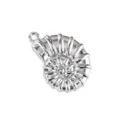Pendentif ammonite 3D en acier inoxydable, bijou argenté thème océan pour collier bracelet DIY. - Conque à Spirale (23)