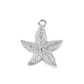 Pendentif charm étoile de mer en acier inoxydable pour collier bracelet bricolage bijoux. - Étoile de Mer à Texture Complète (24)
