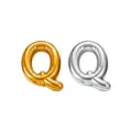Goud zilver letter Q ballon bedel hanger titanium staal DIY ketting telefoon ketting - Letter Q