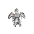 Pendentif tortue 3D en acier inoxydable accessoire bijoux DIY pour collier et bracelet - Tortue Marine en Relief (26)