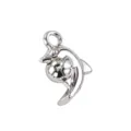 Pendentif dauphin en acier inoxydable couleur argent DIY collier bracelet bijoux - Dauphin Jouant au Ballon (30)