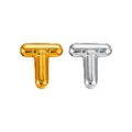 Goud en zilver kleur letter T bubbel hanger titanium staal DIY handgemaakte ketting - Letter T