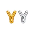 Goud zilver ballon letter Y hanger titanium staal DIY ketting telefoon accessoire - Letter Y