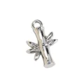 Silver bamboo metal pendant charm for DIY bracelet necklace jewelry making accessories - Bamboo Joint Pendant